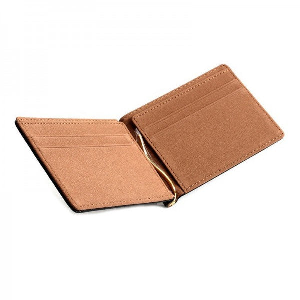 Men Bifold Clip Wallet